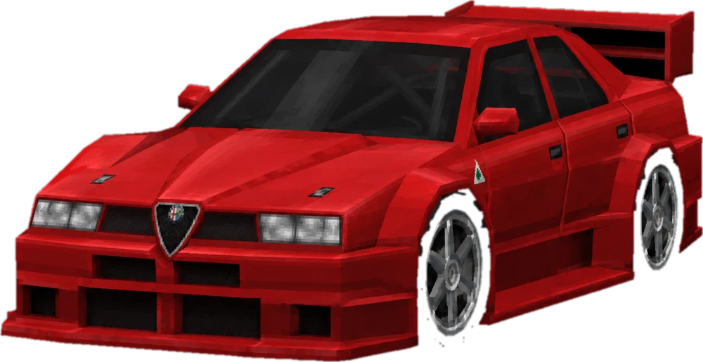 Red Alfa Romeo DTM racer