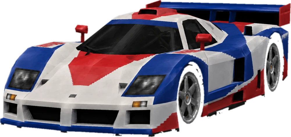 Tricolor GT1 race car